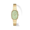 Thumbnail Image 1 of Ladies' BREDA Jane Analog Watch with Sage Green Mother-of-Pearl Dial and 18K Gold-Plated Bracelet (Model: 1741t)