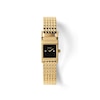 Thumbnail Image 1 of Unisex BREDA Revel Analog Watch with Black Dial and 18K Gold-Plated Stainless Steel Bracelet (Model: 1746b)
