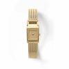 Thumbnail Image 1 of Unisex BREDA Revel Analog Watch with Gold-Tone Dial and 18K Gold-Plated Stainless Steel Mesh Bracelet (Model: 1746f)