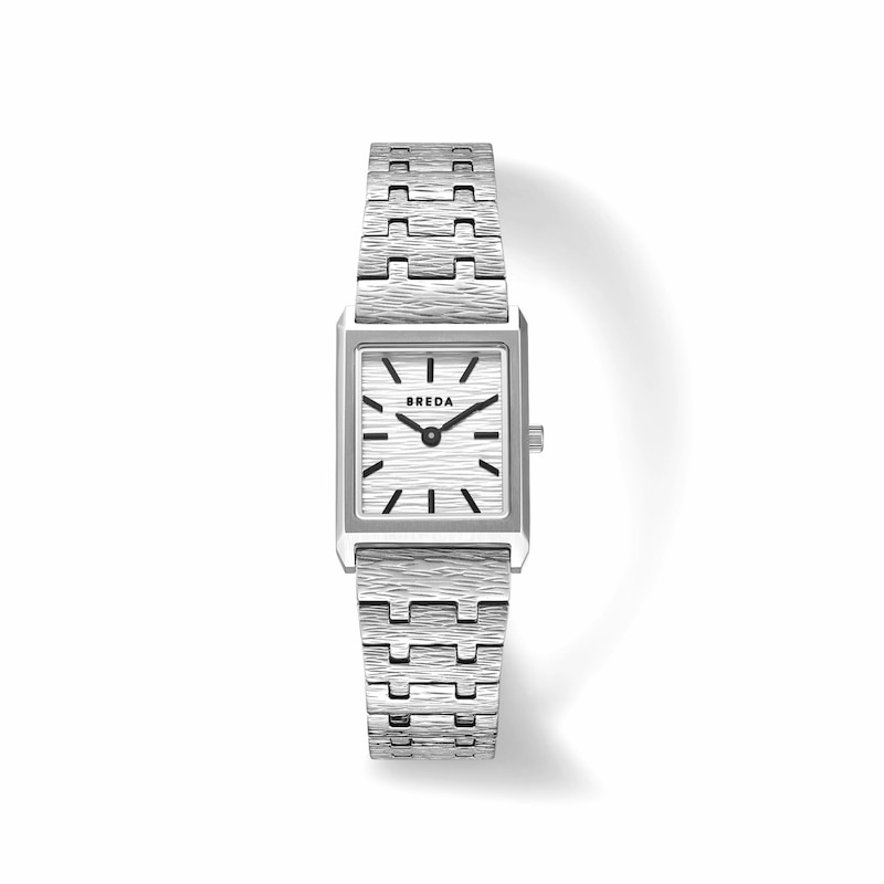 Main Image 1 of Men's BREDA Virgil Revival Analog Watch with Silver-Tone Dial and Stainless Steel Bracelet (Model: 1754b)