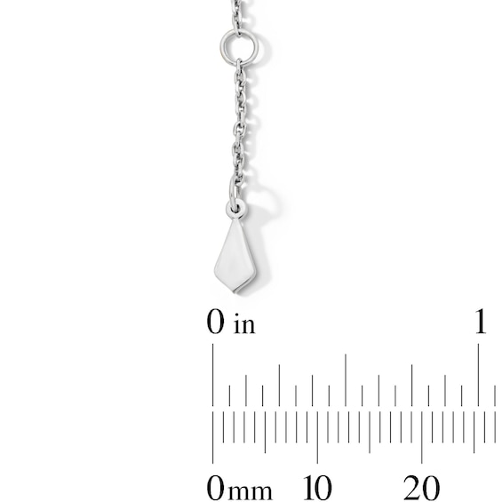 Pink Tourmaline and 1/5 CT. T.w. Lab-Grown Diamond Bracelet in 10K White Gold (F/Vs2) - 7.5"