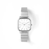 Thumbnail Image 1 of Unisex BREDA Esther Analog Watch with Ivory Dial and Stainless Steel Bracelet (Model: 1735c)
