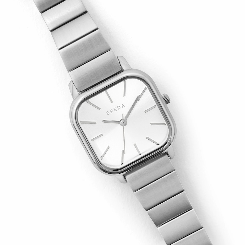 Main Image 3 of Unisex BREDA Esther Analog Watch with Ivory Dial and Stainless Steel Bracelet (Model: 1735c)