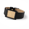 Thumbnail Image 2 of Men's BREDA Virgil Analog Watch with Gold-Tone Dial and Black Leather Strap (Model: 1736c)