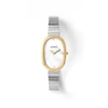 Thumbnail Image 1 of Ladies' BREDA Jane Analog Watch with Mother-of-Pearl Oval Dial and Stainless Steel Bracelet (Model: 1741b)