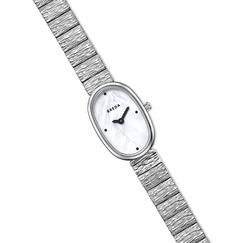 Main Image 3 of Ladies' BREDA Jane Revival Analog Watch with Mother-of-Pearl Dial and Stainless Steel Bracelet (Model: 1753b)