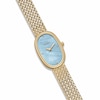 Thumbnail Image 3 of Ladies' BREDA Jane Small Analog Watch with Blue Mother-of-Pearl Dial and 18K Gold-Plated Mesh Bracelet (Model: 1757d)