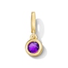 Thumbnail Image 1 of Bezel-Set Amethyst Solitaire Necklace Charm in 10K Gold