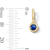 Thumbnail Image 2 of Bezel-Set Sapphire Solitaire Necklace Charm in 10K Gold