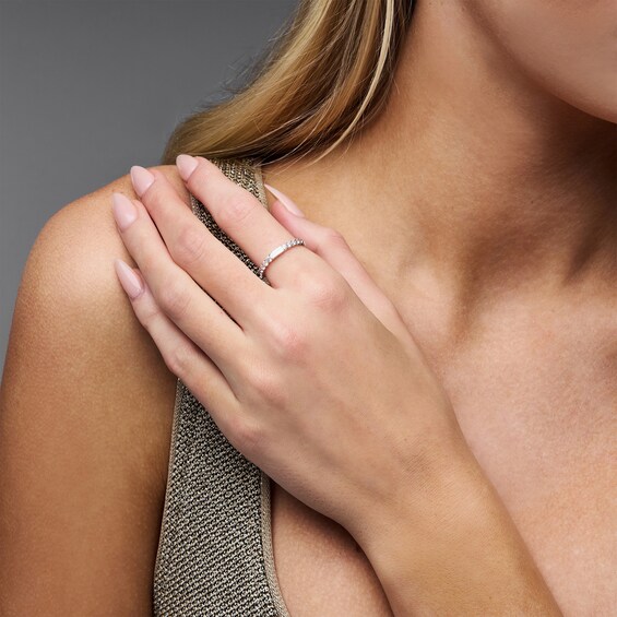 1 CT. T.w. Lab-Grown Diamond Eternity Band 14K White Gold (F/Vs2)