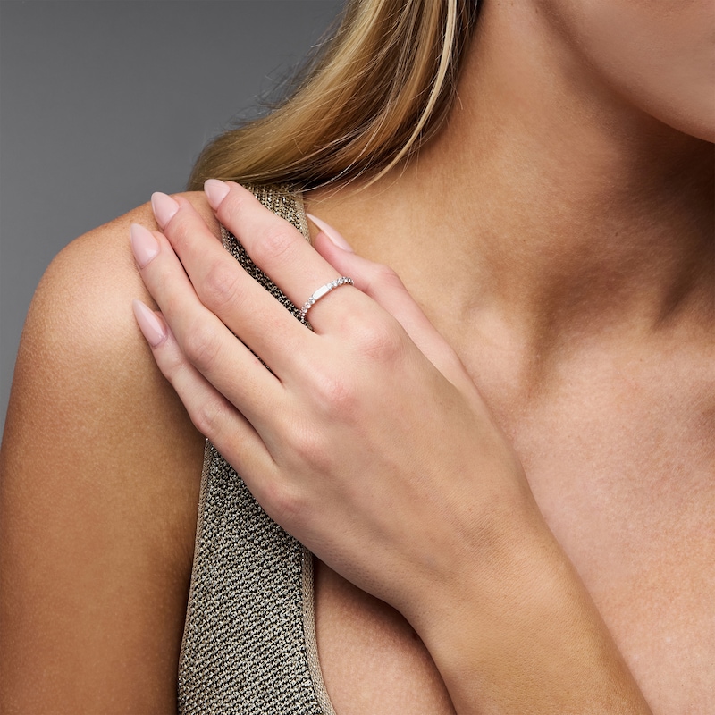 Main Image 2 of 1 CT. T.W. Lab-Grown Diamond Eternity Band 14K White Gold (F/VS2)