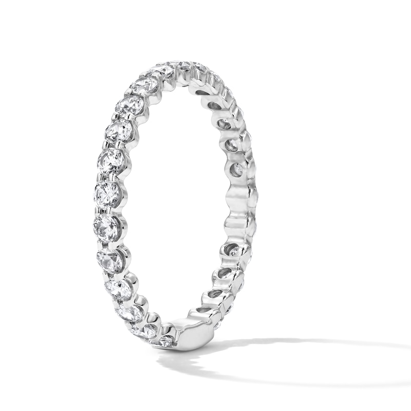 Main Image 3 of 1 CT. T.W. Lab-Grown Diamond Eternity Band 14K White Gold (F/VS2)