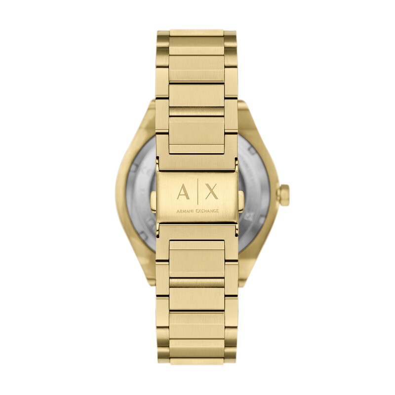 Main Image 4 of Men's Armani Exchange Sync Automatic Gold Tone IP Stainless Steel Watch with Black Dial (Model: AX4194)