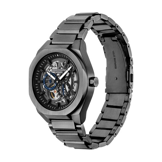 Men's Armani Exchange Sync Automatic Grey IP Stainless Steel Watch with Grey Dial (Model: Ax4195)