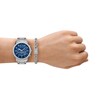 Thumbnail Image 2 of Men's Armani Exchange Chronograph Watch with Blue Dial and Stainless Steel Bracelet Set (Model: AX7176SET)