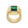 Thumbnail Image 3 of Ladies' Fossil Raquel Analog Watch Ring in Gold-Tone Stainless Steel with Malachite Dial (Model: ES5448)