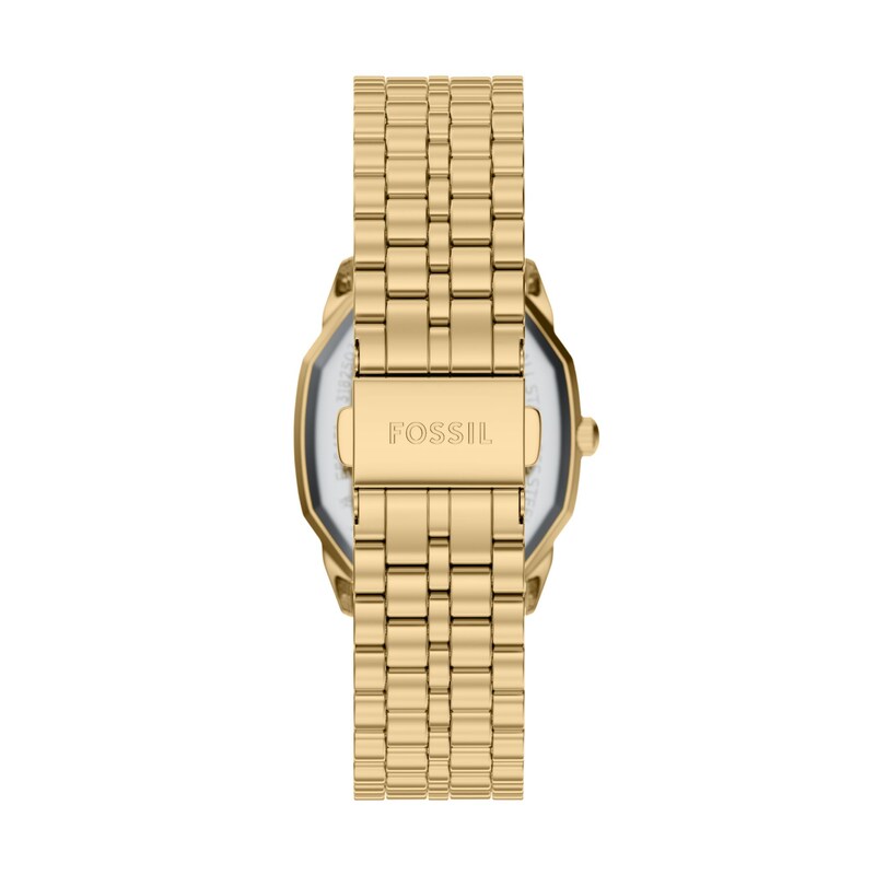 Main Image 4 of Ladies' Fossil Harlow Analog Watch in Gold-Tone Stainless Steel with Green Dial (Model: ES5451)