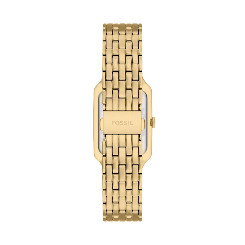 Main Image 4 of Ladies' Fossil Raquel Analog Watch in Gold-Tone Stainless Steel with Green Dial (Model: ES5452)