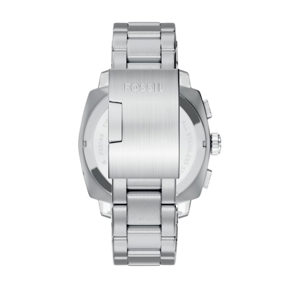 Men's Fossil Machine Chronograph Watch in Stainless Steel with Brown Dial (Model: Fs6144)