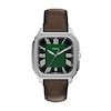 Thumbnail Image 1 of Men's Fossil Crosby Analog Watch in Stainless Steel with Green Dial and Brown Leather Strap (Model: FS6150)