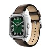 Thumbnail Image 3 of Men's Fossil Crosby Analog Watch in Stainless Steel with Green Dial and Brown Leather Strap (Model: FS6150)