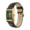 Thumbnail Image 3 of Men’s Fossil Caraway Automatic Gold-Tone Stainless Steel Watch with Green Dial and Brown Strap (Model: ME3271)
