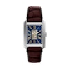 Thumbnail Image 1 of Men’s Fossil Caraway Analog Watch in Stainless Steel with Blue Dial and Brown Leather Strap (Model: ME3273)