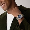 Thumbnail Image 2 of Men's Fossil Everett Automatic Watch in Two-Tone Stainless Steel with Blue Dial (Model: ME3275)