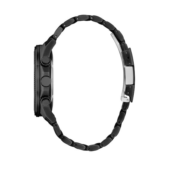 Men’s Citizen Eco-Drive® Perpetual Calendar Chrono Watch with Black Dial and Bracelet Set (Model: Bj5627-57E)