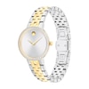 Thumbnail Image 2 of Ladies' Movado Museum Classic 1/2 CT.T.W. Lab-Grown Diamond Two-Tone PVD Stainless Steel Watch (Model: 0608067)