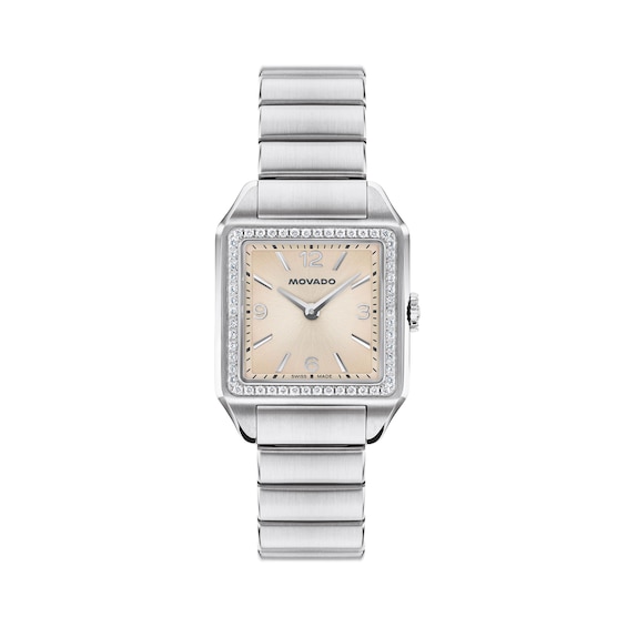 Ladies' Movado Heritage 1917 3/8 CT. T.w. Lab-Grown Diamond Stainless Steel Watch (Model: 3650251))