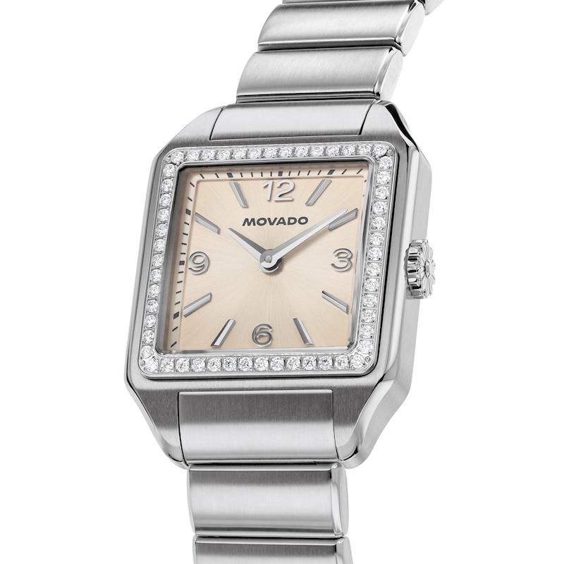 Main Image 2 of Ladies' Movado Heritage 1917 3/8 CT. T.W. Lab-Grown Diamond Stainless Steel Watch (Model: 3650251))