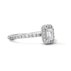 Thumbnail Image 4 of Classic Everlasting 1 CT. T.W. Emerald-Cut Certified Lab-Grown Diamond Frame Engagement Ring in 14K White Gold (F/VS2)