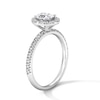 Thumbnail Image 5 of Classic Everlasting 1 CT. T.W. Oval Certified Lab-Grown Diamond Frame Engagement Ring in 14K White Gold (F/VS2)