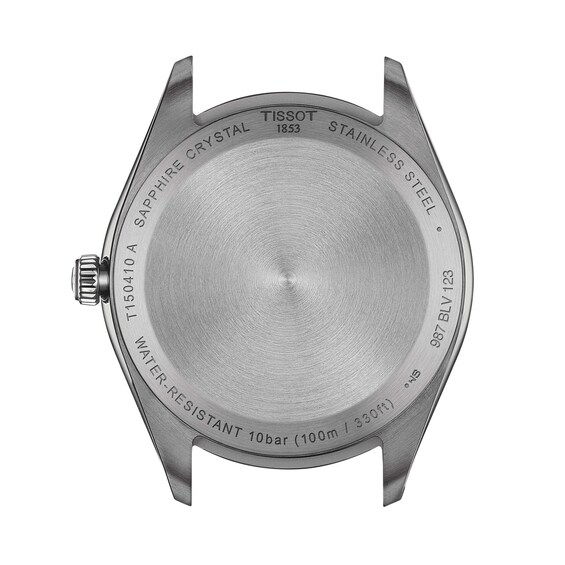 Men's Tissot PR 100 Analog Watch with Green Dial and Stainless Steel Bracelet (Model: T1504101109100)