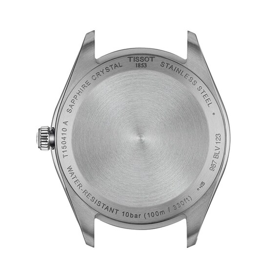 Men's Tissot PR 100 Analog Watch with Ice Blue Dial and Stainless Steel Bracelet (Model: T1504101135100)