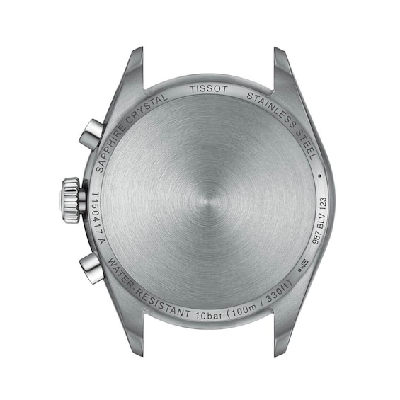 Men's Tissot PR 100 Chronograph Watch with Green Dial and Stainless Steel Bracelet (Model: T1504171109100)