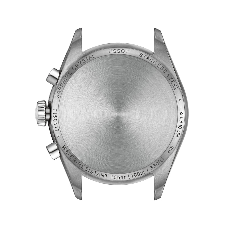 Main Image 3 of Men's Tissot PR 100 Chronograph Watch with White/Blue Dial and Stainless Steel Bracelet (Model: T1504171101100)