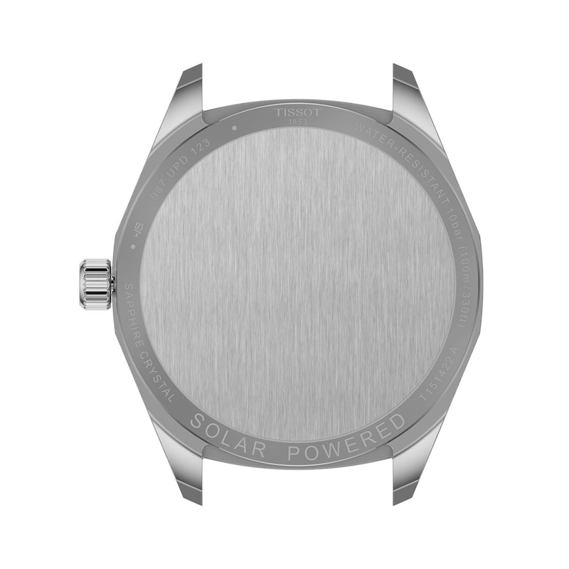 Main Image 2 of Men's Tissot PRC 100 Solar Watch with Silver-Tone Dial and Stainless Steel Bracelet (Model: T1514221103100)