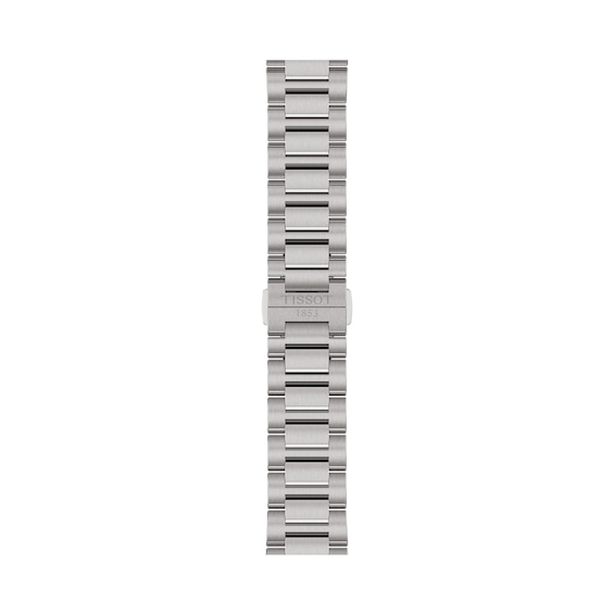 Men's Tissot PRC 100 Solar Watch with Silver-Tone Dial and Stainless Steel Bracelet (Model: T1514221103100)