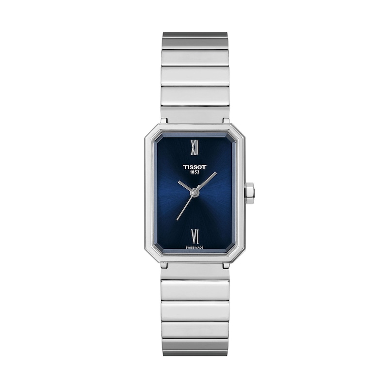 Main Image 1 of Ladies' Tissot SRV Analog Watch with Navy Blue Dial and Silver-Tone Stainless Steel Bracelet (Model: T1601101104300)