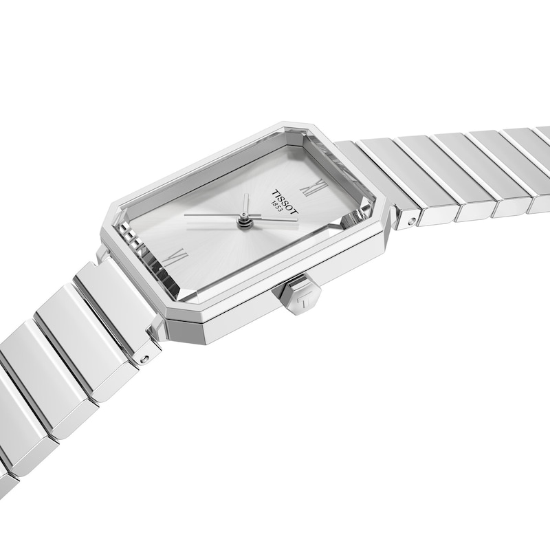 Main Image 5 of Ladies' Tissot SRV Analog Watch with Silver-Tone Dial and Stainless Steel Bracelet (Model: T1601101103300)