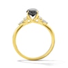 Thumbnail Image 3 of 1-3/4 CT. T.W. Oval Black and White Diamond Engagement Ring in 14K Gold