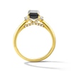 Thumbnail Image 3 of 2-1/4 CT. T.W. Emerald-Cut Black and White Diamond Three-Stone Ring in 14K Gold