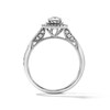 Thumbnail Image 3 of 3/4 CT. T.W. Princess-Cut Lab-Grown Diamond Double Frame Engagement Ring in Sterling Silver (F/VS2)