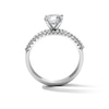 Thumbnail Image 3 of 1 1/3 CT. T.W. Round Lab-Grown Diamond Engagement Ring in Sterling Silver (F/VS2)