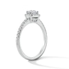 Thumbnail Image 5 of 3/4 CT. T.W. Round Lab-Grown Diamond Cushion Frame Ring in Sterling Silver (F/VS2)