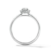 Thumbnail Image 3 of 3/4 CT. T.W. Round Lab-Grown Diamond Frame Engagement Ring in Sterling Silver (F/VS2)