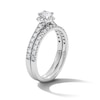 Thumbnail Image 5 of 1 CT. T.W. Certified Lab-Grown Diamond Bridal Set in White Sterling Silver (F/VS2)