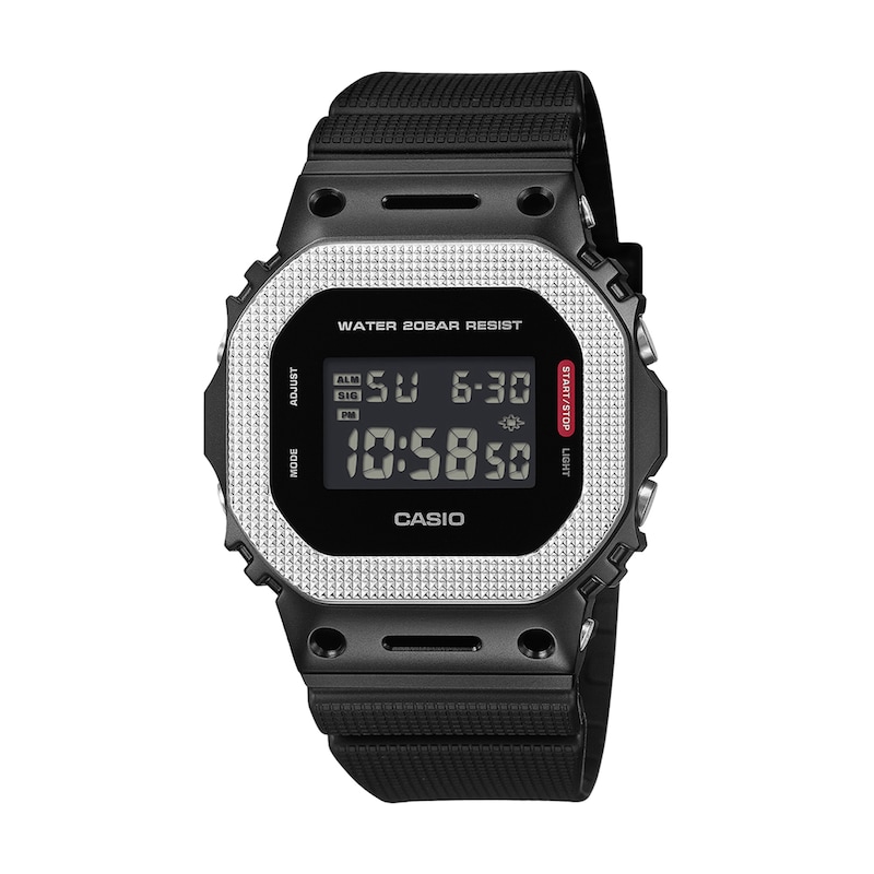Main Image 1 of Men's Casio G-Shock G-Steel Digital Watch with Black Dial and Resin Strap, Case (Model: GM5600BM-1)